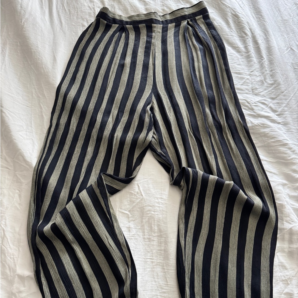 Vintage High Waisted Stripe Pants